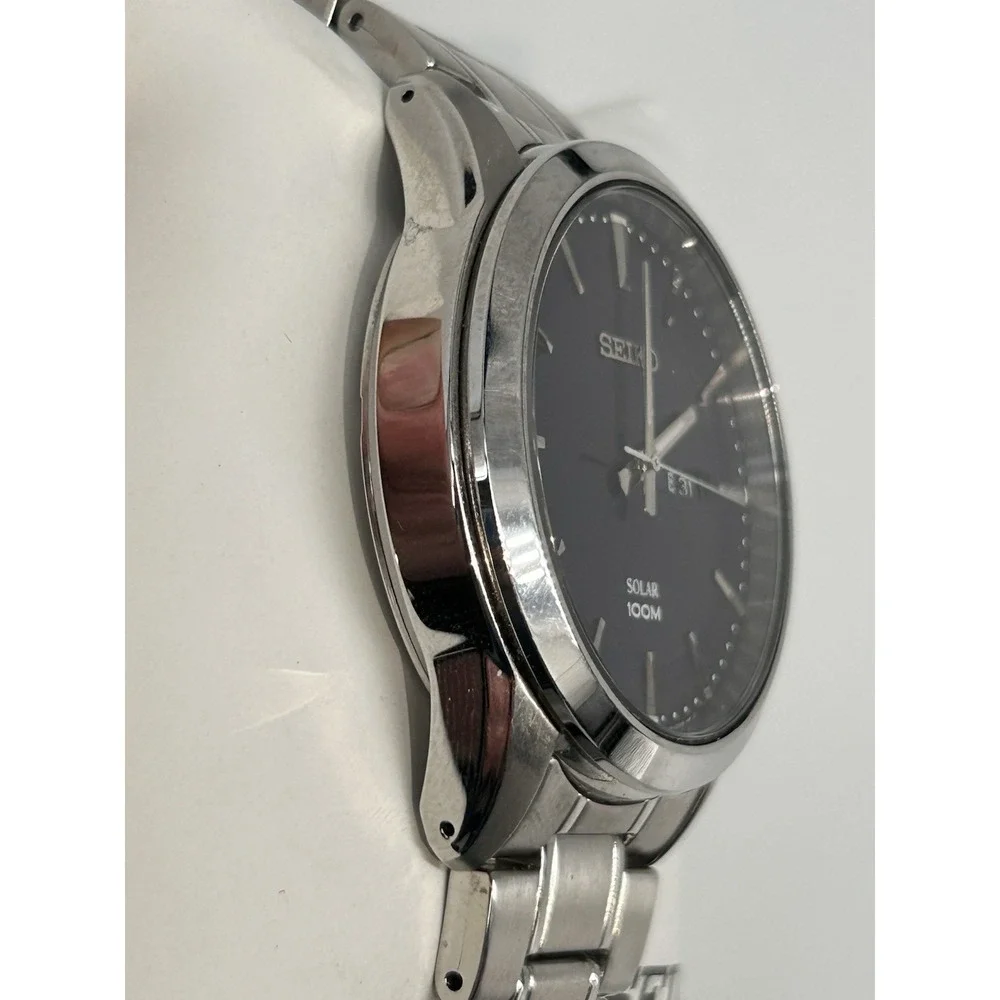 Seiko Solar Blue Men's Watch SNE361 Solar Powered